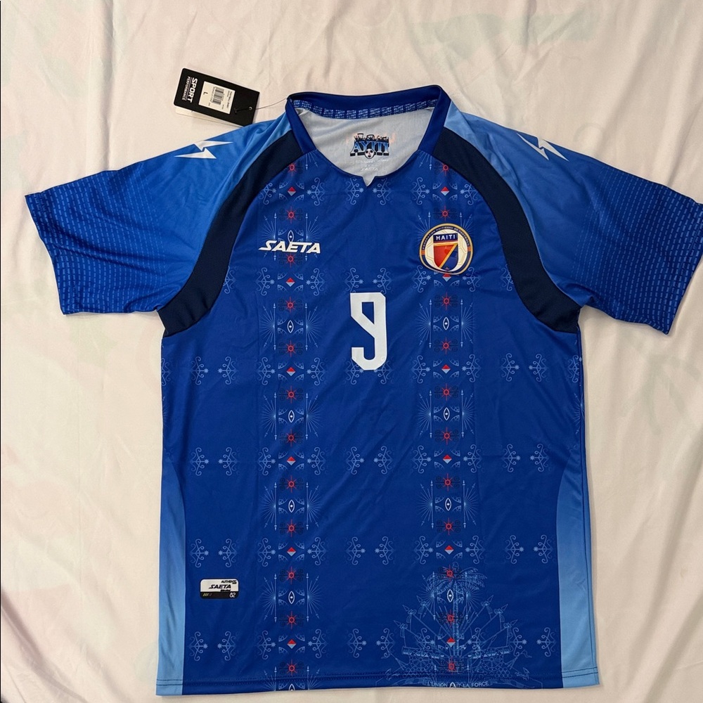 Blue Saeta Soccer Jersey